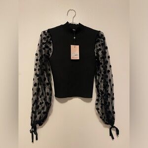 Black long sleeves shirt Size US6/8 (small)